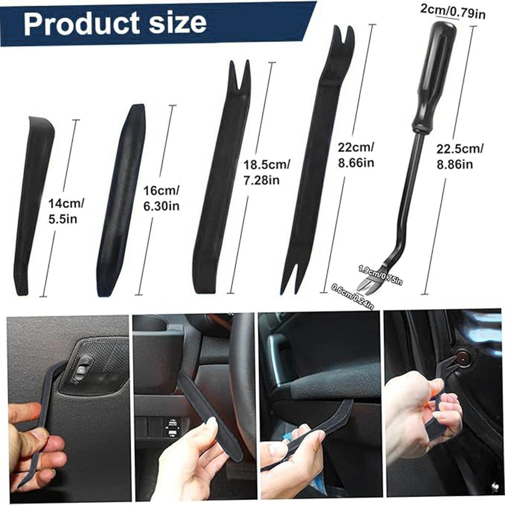 New 5/4Pcs Car Interior Trim Removal Tool No-Scratch Removal Pry Tools for Door Panel Auto Interior Fastener Removal Set