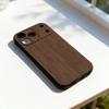 Чехол для телефона с принтом под натуральное дерево для iPhone 11,12,13,14,15,16,17,Pro,Max,Plus,E,SE4,Air,Mini Черный Мягкий Чехол