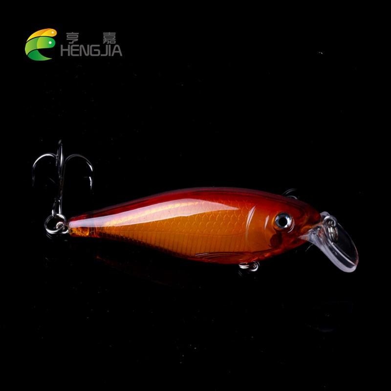 HENGJIA 12.6g/8.5cm Crankbait Hook Freshwater Pike Trout Fishing Lures Tackle 4pcs