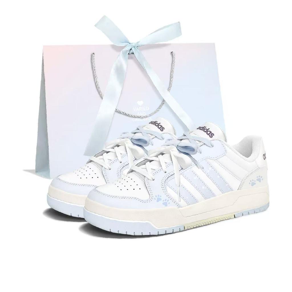 adidas Neo Entrap Молочные Конфеты Облачный Кот Кожаные Устойчивые к истиранию Нескользящие Низкие Скейтбордические Ботинки Женские EH1298(Команда675--SBOX)