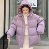 Новая женская короткая куртка, зимняя толстая хлопковая стеганая куртка с капюшоном, женские корейские свободные пуховые парки, женская верхняя одежда больших размеров