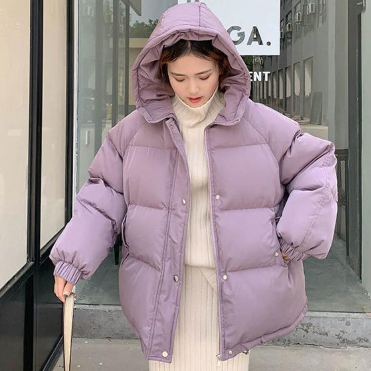 Новая женская короткая куртка, зимняя толстая хлопковая стеганая куртка с капюшоном, женские корейские свободные пуховые парки, женская верхняя одежда больших размеров