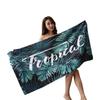 Custom Printed Microfiber Beach Towel Quick Dry Sports Swimming Pool Outdoor Travel Yoga Gym Sun Protection Double Sided Plush Bath