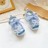 Japanese Light-Up Bowknot Velcro Sandals for Girls