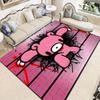 G-Gloomy Bear Cartoon Character Print Area Rug Non‑Slip Soft Floor Carpet Bedroom Living Room Present Indoor Home Lounge Decor