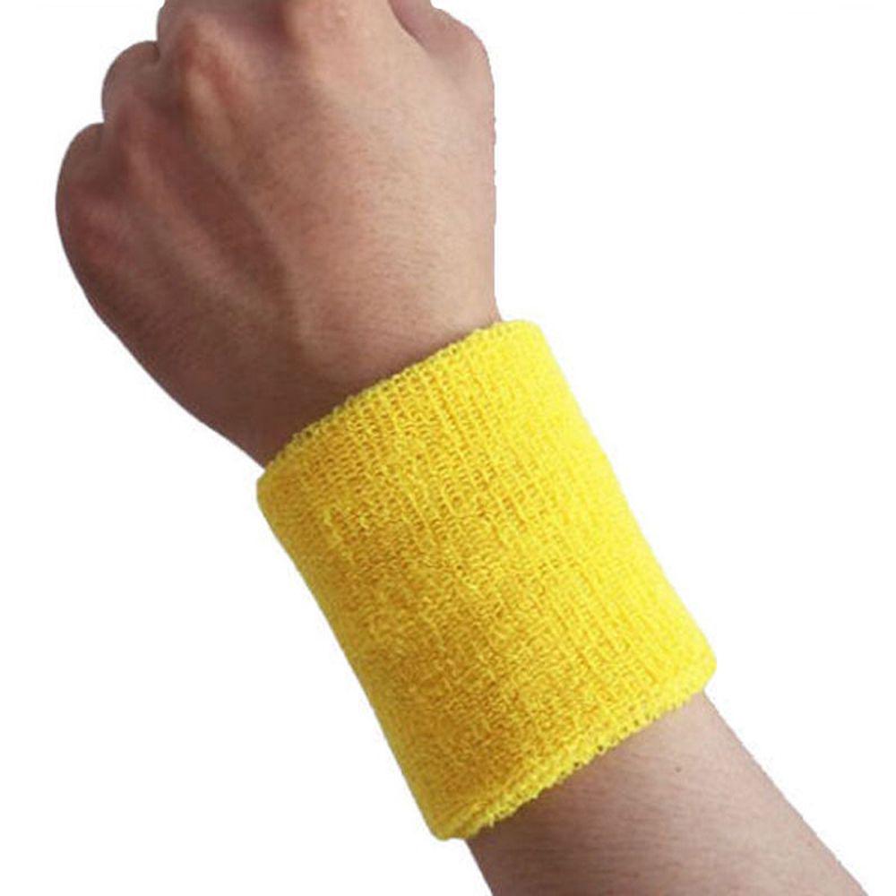 Поддержка запястья Тренажерный зал Спорт Сквош Хлопчатобумажная ткань Теннисный браслет Ремешок на руку Защитные повязки на запястье