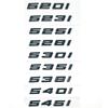 Para BMW 5 Series E39 E60 E61 F10 F11 G30 520d 523d 525i 528i 530e 535i 540e estilo de coche maletero letra emblema tapa trasera
