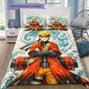Naruto Uzumaki Daily Growth Bedding Set, 1 Duvet Cover & 2 Pillowcases, Home Decor, Perfect Gift for Naruto Fans