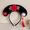 Flower Chinese Style Headwear Tassel Pearl Ancient Style Headband Princess Hair Hoop Hanfu Headdress Hanfu Hair Clip Women