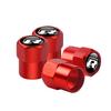 LVAXC1 4Pcs Car Wheel Tire Valve Caps Tyre Stem Caps Bolt-In For VW Golf Caddy Passat GTI Lavida Sagitar Scirocco Tiguan R Line T-ROC