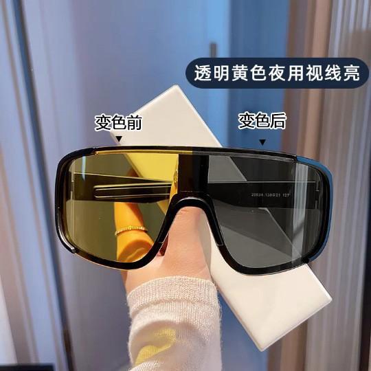 Outdoor sports myopia set glasses cycling mountaineering skiing windproof eye protection sunglasses black frame mercury oversized frame sunglasses