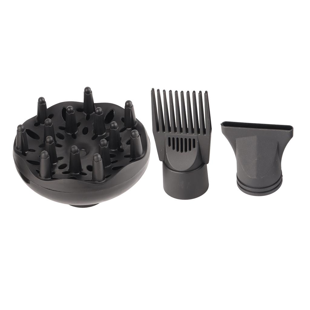 Набор насадок-диффузоров для фена Пластиковая насадка для фена Насадка-гребень для фена Набор 3 шт.