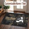 Custom Rug Korn Pattern Print Name Text Soft Non‑Slip Floor Carpet for Home Indoor Decoration