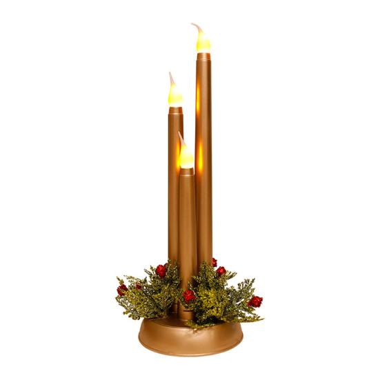Yousheng Christmas LED Candle Lamp Battery Powered Flameless Fake Taper Candle Decoration Flickering Long Electric Simulation Candle Light