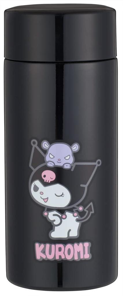 Skater Kuromi Sanrio Mug Stainless Steel Water Bottle, 250ml, Ultra-Lightweight Bottle, STYL2-A