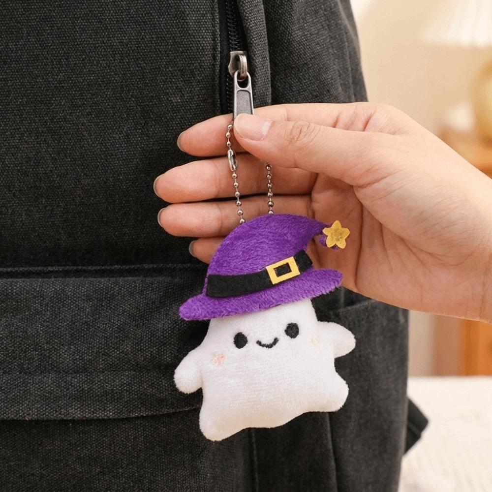 Kawaii Cartoon Plush Pendant Funny Furry Bag Pendant Halloween Plush Keychain Trick Or Treat