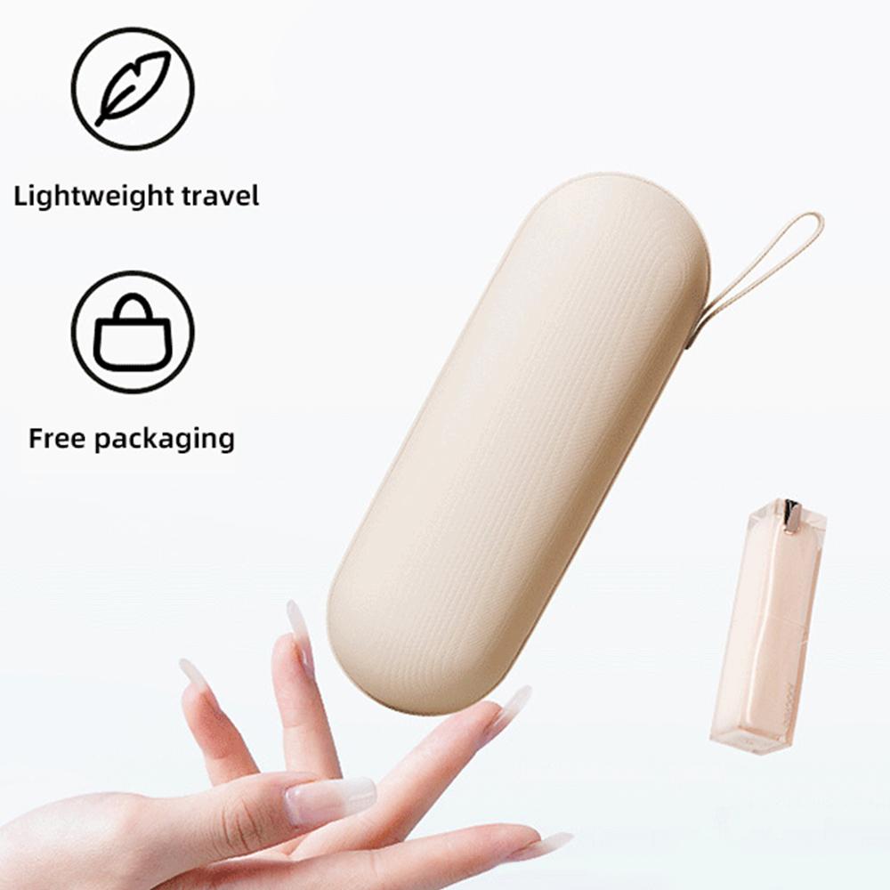 Капсульный складной легкий мини-зонт от солнца и дождя, двойной зонт с защитой от ультрафиолета, мини-пятикратный зонт, новинка