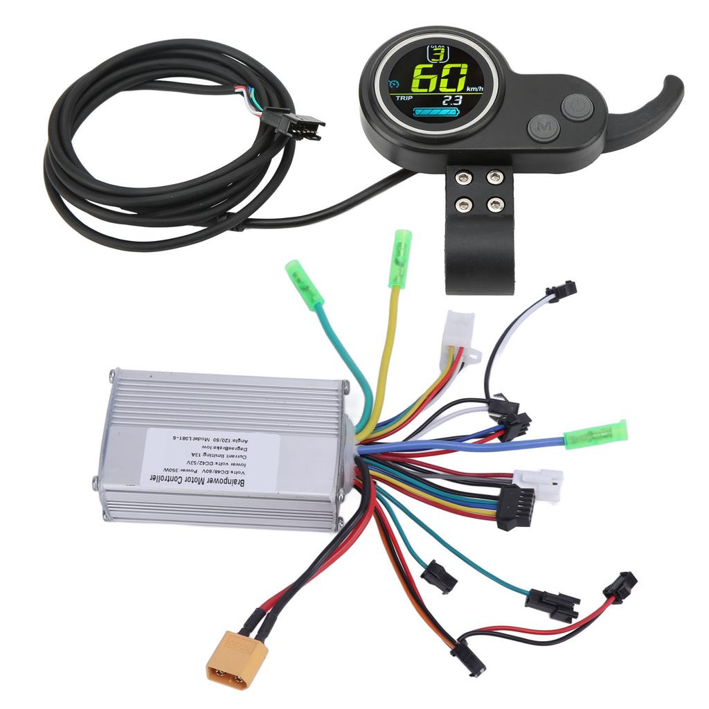 Комплект контроллера для электроскутера 350 Вт, многофункциональный контроллер для скутера с ЖК-дисплеем и ручкой газа