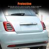For Fiat 500 Abarth 595 695 2016-2025 ABS Car Rear Tail Light Decorative Panel Cover Sticker Exterior Accessories
