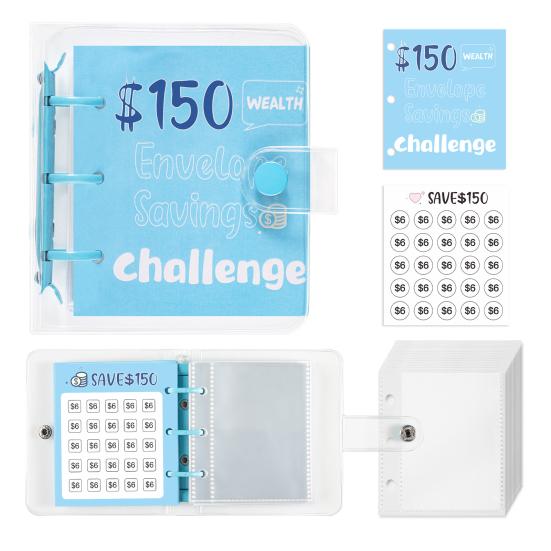 25 конвертов, экономия денег, мини-книга-планшет, экономия денег, чтобы сэкономить 150/300/500/1000 долларов для домашнего офиса, школы