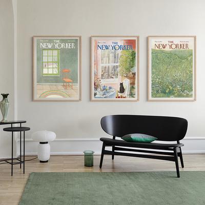 Постер журнала New Yorker Водонепроницаемая холщовая картина Декор для кафе, бара, дома Подходит для гостиной, спальни