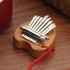 Mini Portable Wooden 8-tone Kalimba High-quality Exquisite Finger Thumb Piano Marimba Music Accessory Pendant Gift