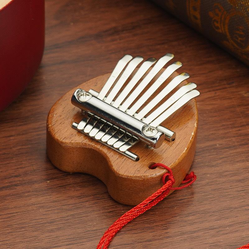 Mini Portable Wooden 8-tone Kalimba High-quality Exquisite Finger Thumb Piano Marimba Music Accessory Pendant Gift