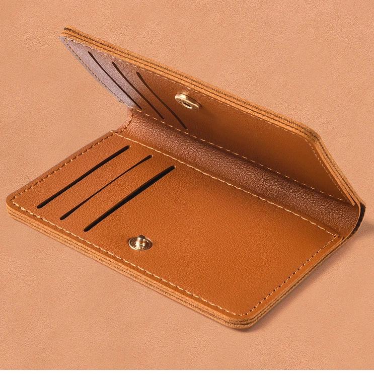 Cute Small Women's Wallet PU Leather Slim Simple Female Purse New Short Women Wallets Multi Card Slot Card Holder Wallet