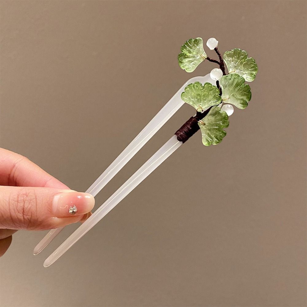 Flower U Shape Hairpin Hair Sticks for Buns Hanfu Headwear Hairstyle Design Tool