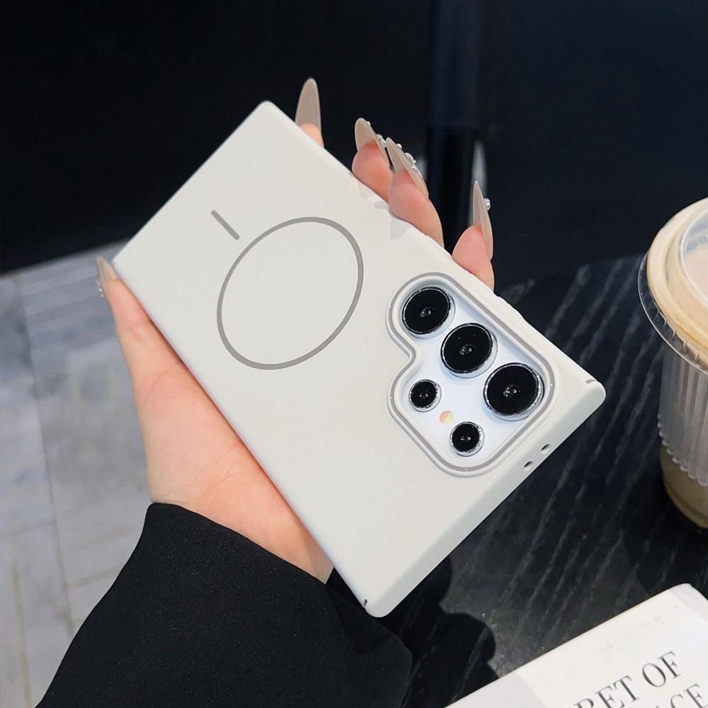 Luxury Slim Magnetic Case For Samsung Galaxy A55 A56 A26 A36 A06 A35 A25 A16 A15 5G Wirless Charging Matte Shockproof Hard Cover