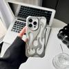 3D Чехол с рисунком пламени для iPhone 16 15 13 12 ProMax 11 14 Plus Модный Полый Тонкий Ударопрочный Защитный Мягкий Чехол