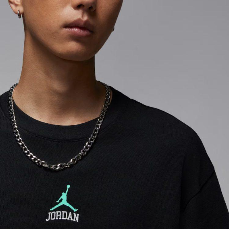 Jordan 23 Футболки Мужские Черные С Круглым Вырезом Умеренные IM3354-010