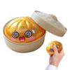 Dumpling Stress Relief Toys Glitter Food Design Squeeze Fidget Adorable Bun Decompress Toy for Kids Adults Students Workers Home