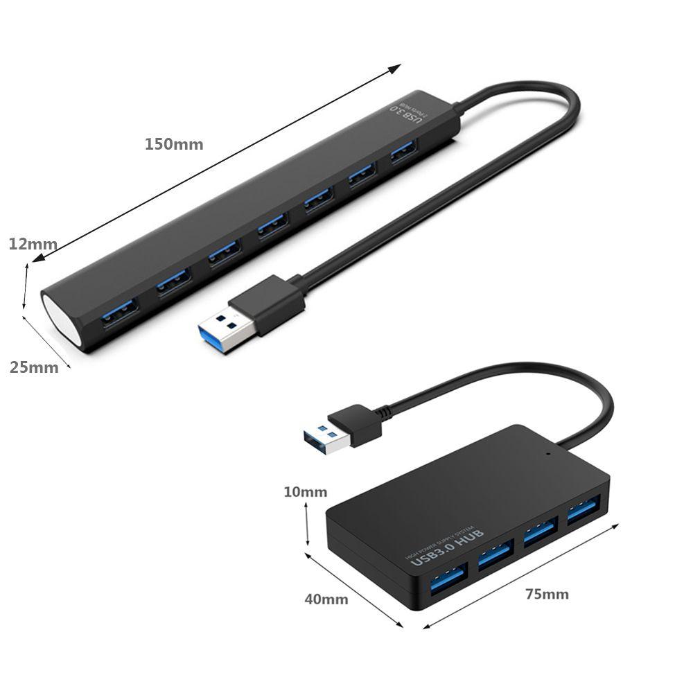 Data Transfer High Speed Individual LED Power Switch 4/7 Ports Splitter USB Expander USB 3.0 Hub