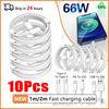 66W Type C PD 30W USB Cable For Apple iPhone 16 15 14 13 11 Pro Max 12 Mini 7 8 Plus XS R Fast Charging USB C Cable Charge Wire 4