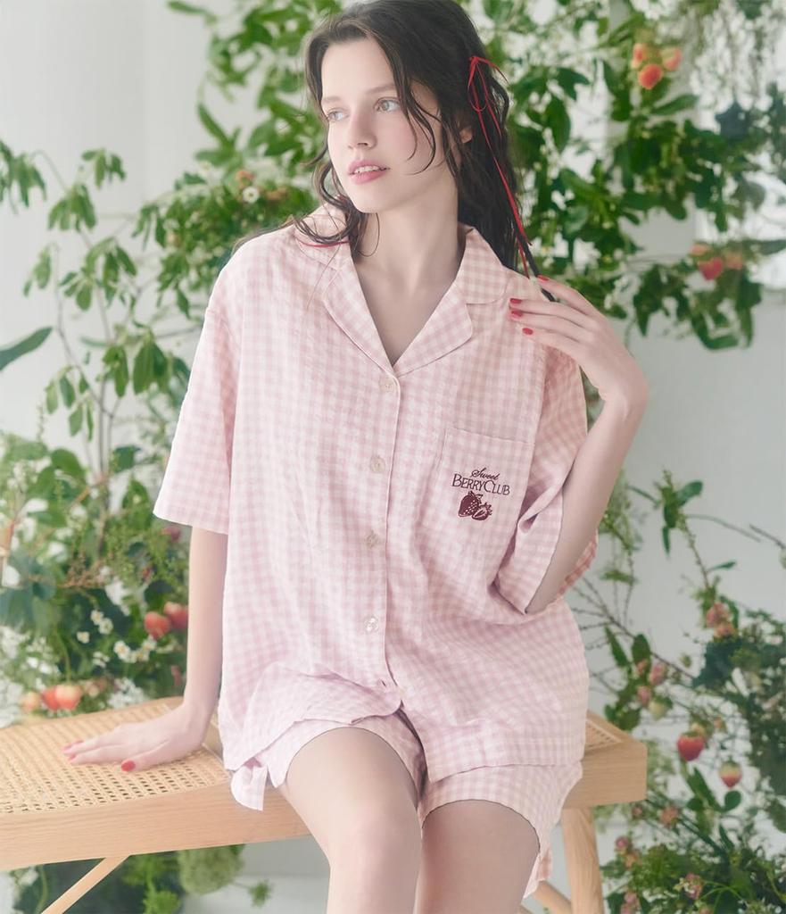 Peach John Easy Shirt One Summer Пижама, Клубника, Размер, Домашняя одежда, Удобная, Дышащая, Нелипкая, Стильная, Милая,