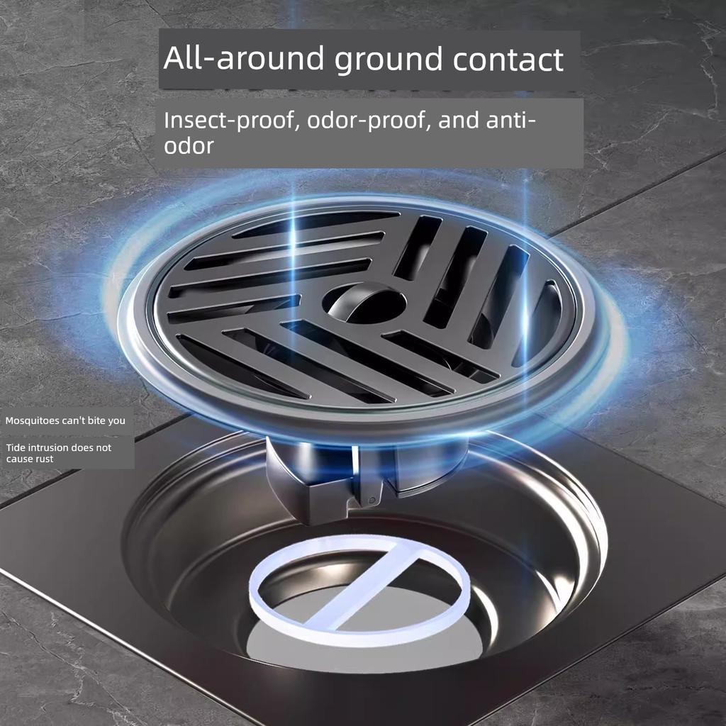 German Anti-Odor Drain Cover, Anti-Odor Device for Bathroom, Anti-Insect Sewer Seal Cover