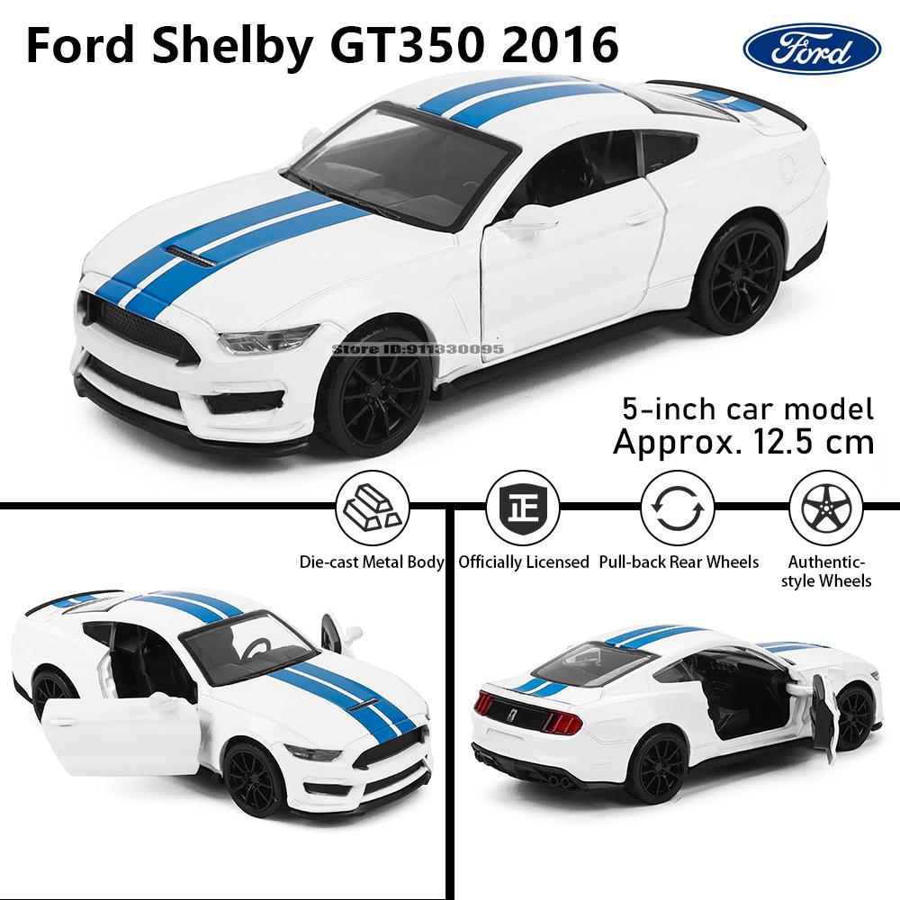 MSZ 5-inch alloy car model 2016 Ford Shelby GT350 rebound function static model alloy die-casting car model collection gift toy