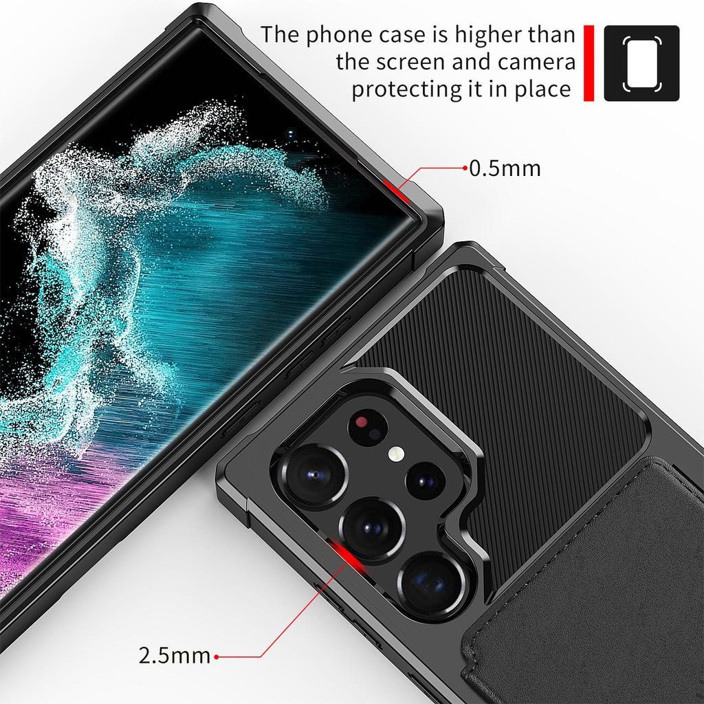 Удобный деловой чехол с карманом для карт Samsung S23 Ultra, чехол для Samsung Galaxy S23 Ultra S 23 Plus S23ultra