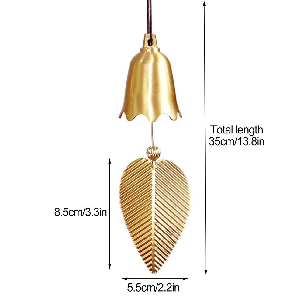 Gold Wind Chimes Ornament 13.78in Feng Shui Bell Decorative Decorative Door Bell Home Decor