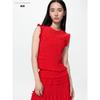 Uniqlo Япония Складки Футболка без рукавов