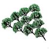 10pc 1:200 Train Railroad Scenery Landscape Model Trees HO Scale with Flowers
