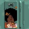 Красивая африканская девушка, цветок ромашки, бабочка для Xiaomi Poco X3 X4 Nfc M3 M4 Pro F3 для Mi 11 11t 10s 10t 10 9 Se 8 6, жидкий чехол