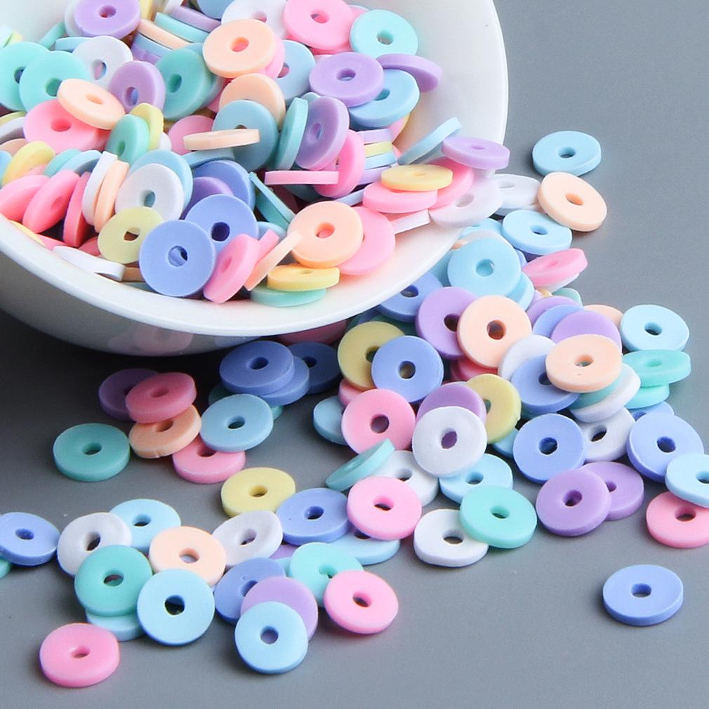 10 г бусин из полимерной глины сплошного цвета для браслетов и ожерелий - Разделительные бусины ручной работы