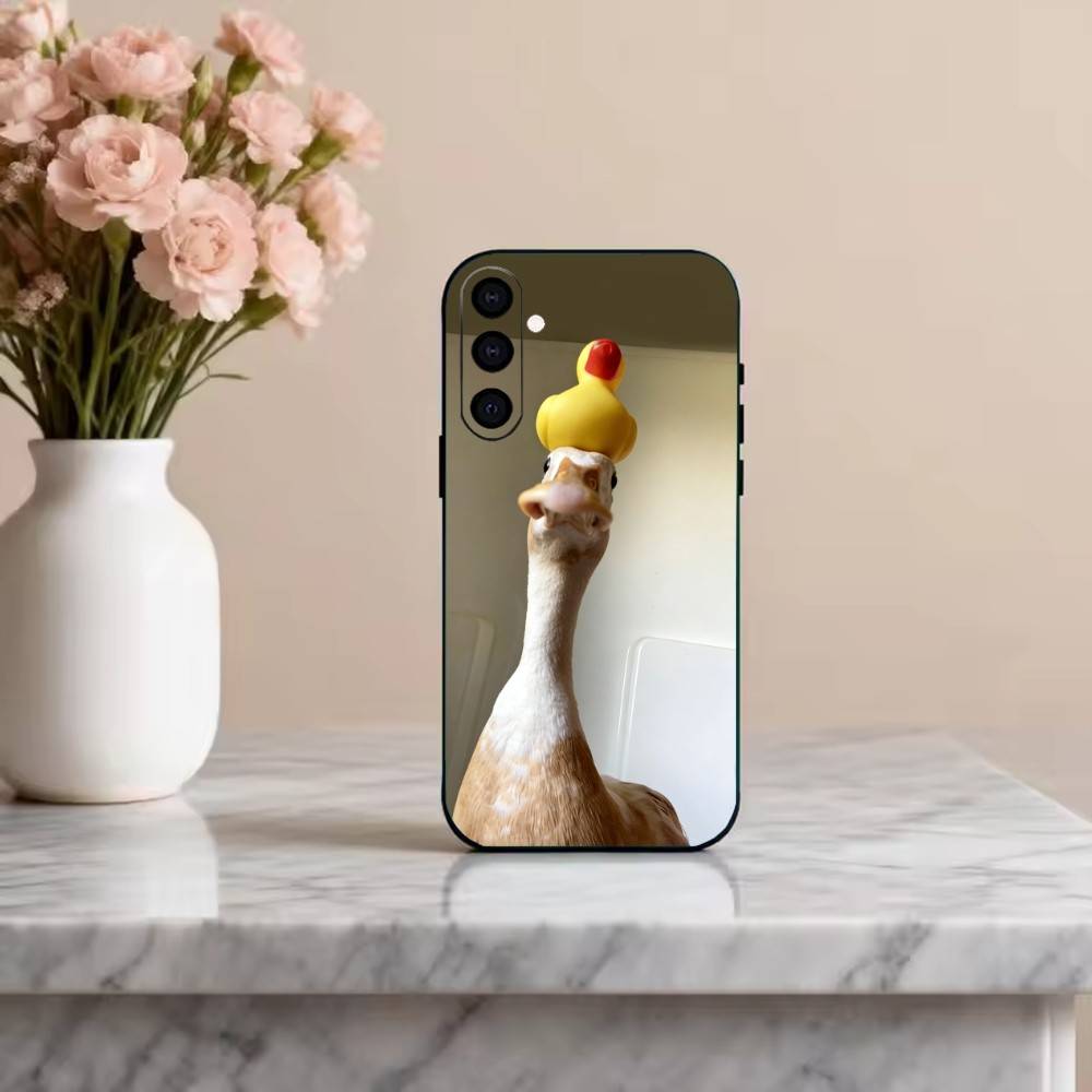 F-Забавный D-Утенок Чехол для Телефона Для Samsung Galaxy A73,A72,A71,A70,A53,A52,A51,Другие Мягкий Черный Чехол