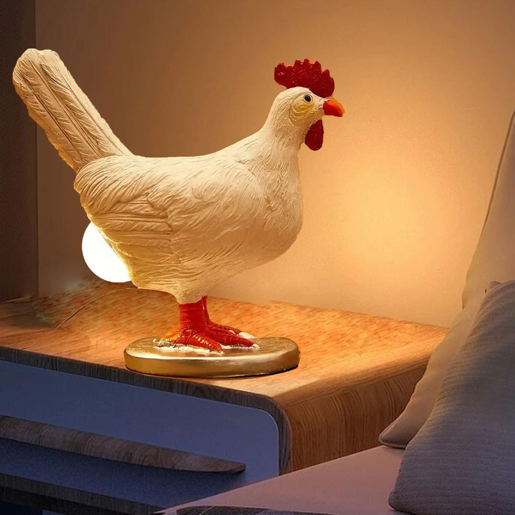 Chicken Egg Night Light, Fun and Rlistic Apprance, Compact Size, Soft and Warm Light, LED Chicken Egg Lamp, for