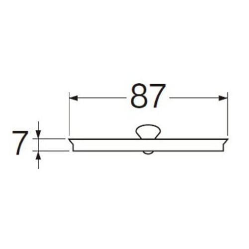 Sanei Sink Drain Plug Cover, 87mm, Stainless Steel, PH65F-3, for SANEI Drain Plugs, Mini Kitchen Use