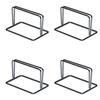 Splash-proof Partition Base Only, Set of 4, Partition Stand, Panel Stand, Menu Stand, Stainless Steel Base Support
