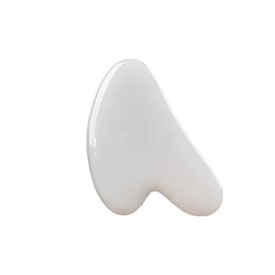 Белый нефритовый скребковый массажный инструмент для лица в форме сердца Гуаша