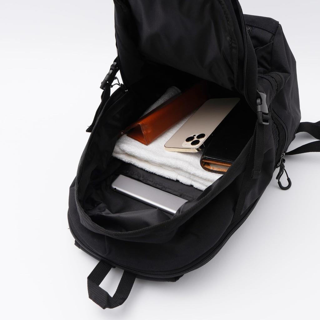 Logo Spark Expandable Bungee Cord Large Backpack, Blue,